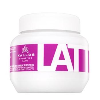 Kallos Latte Hair Mask maska wzmacniająca do włosów farbowanych, rozjaśnianych i po innych zabiegach chemicznych 275 ml
