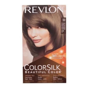Revlon Colorsilk Beautiful Color farba do włosów Farba do włosów 59,1 ml + utleniacz 59,1 ml + odżywka 11,8 ml + rękawiczki W 50 Light Ash Brown