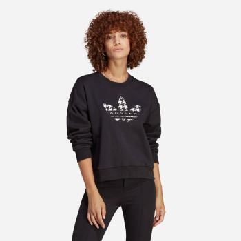 Bluza damska adidas Originals Houndstooth Trefoil Infill Graphic Long Sleeve Sweatshirt IC5147