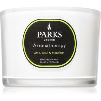 Parks London Aromatherapy Lime, Basil & Mandarin świeczka zapachowa 80 g