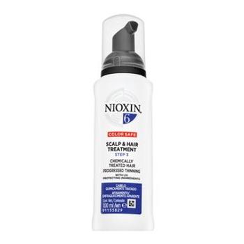 Nioxin System 6 Scalp & Hair Treatment odżywczy krem leave-in do włosów farbowanych, rozjaśnianych i po innych zabiegach chemicznych 100 ml
