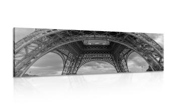 Obraz Wieża Eiffla w wersji czarno-białej - 120x40