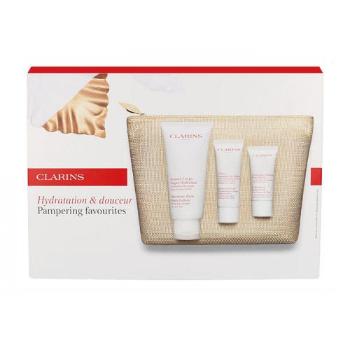 Clarins Moisture Rich zestaw 200ml Moisture Rich Body Lotion + 50ml Hand And Nail Treatment Cream + Exfoliati dla kobiet