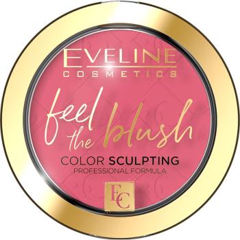 Eveline Cosmetics Feel The Blush pudrowy róż dla długotrwałego efektu z matowym wykończeniem odcień 03 Orchid 5 g