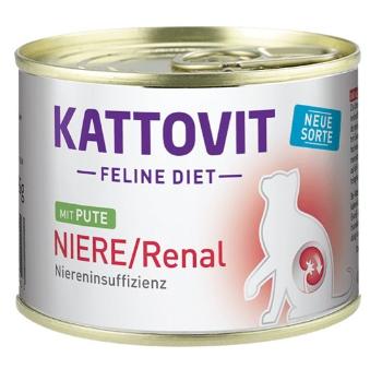 KATTOVIT Feline Diet Niere/Renal Indyk 185 g