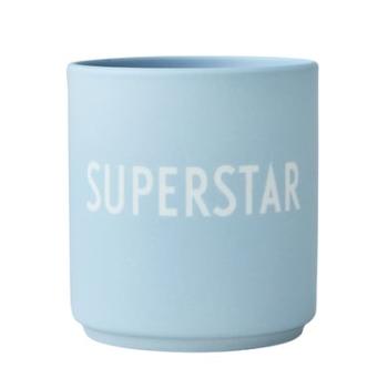 Design Letters Favorite Cups, kubek porcelanowy z grawerem laserowym, niebieski, 250 ml