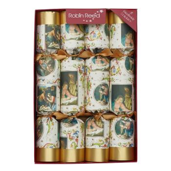 Zestaw 8 świątecznych crackerów Robin Reed Nativity
