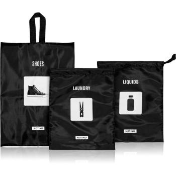 Notino Travel Collection Set of bags for shoes & laundry zestaw podróżny toreb na buty, bieliznę i płyny 3 szt.