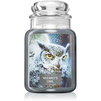 Village Candle Wizard´s owl świeczka zapachowa (Glass Lid) 602 g