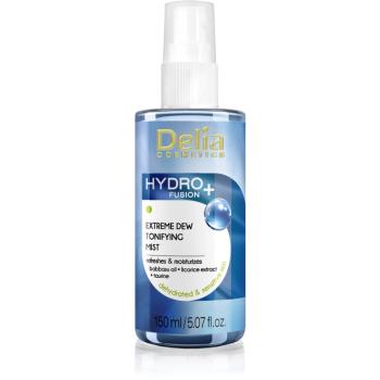 Delia Cosmetics Hydro Fusion + tonizująca mgiełka do twarzy o działaniu nawilżającym 150 ml