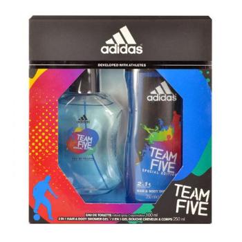 Adidas Team Five zestaw Edt 100ml + 250ml Żel pod prysznic dla mężczyzn