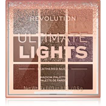 Makeup Revolution Ultimate Lights paleta cieni do powiek odcień Nude 8,1 g