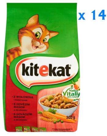 KITEKAT sucha karma dla kotów z wołowiną i warzywami 4,2 kg