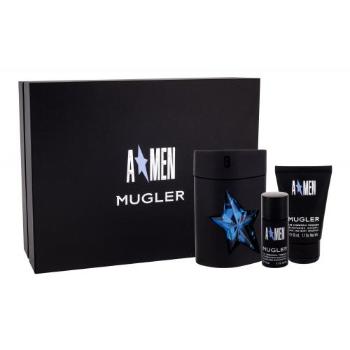 Thierry Mugler A*Men zestaw Edt 100ml + 50ml Żel pod prysznic + 20ml deostick dla mężczyzn Uszkodzone pudełko