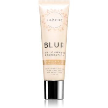Lumene Nordic Makeup Blur podkład o przedłużonej trwałości SPF 15 odcień 3 Fresh Apricot 30 ml