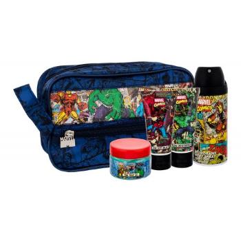 Marvel Comics Hero zestaw Deodorant 150 ml + Żel pod prysznic 50 ml + Krem nawilżający 50 ml + Żel do włosów 75 ml + Kosmetyczka dla dzieci