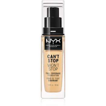NYX Professional Makeup Can't Stop Won't Stop Full Coverage Foundation podkład mocno kryjący odcień 08 True Beige 30 ml