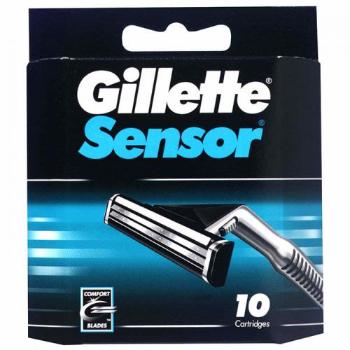 Gillette Sensor 10 szt wkład do maszynki dla mężczyzn Uszkodzone pudełko
