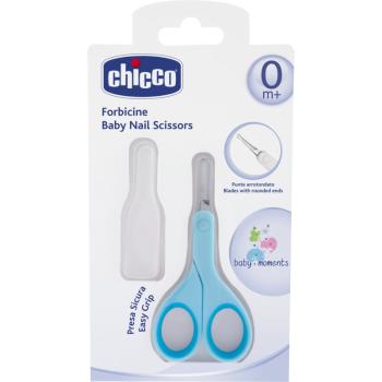 Chicco Baby Moments nożyczki dziecięce z okrągłą końcówką 0m+ Blue 1 szt.