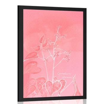Plakat oszałamiająca roślina Epimedium alpinum - 60x90 silver