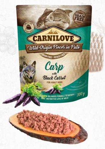 CARNILOVE dog pouch  PATÉ CARP/black carrot - 300g