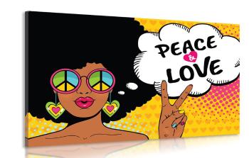 Obraz życie w pokoju - PEACE & LOVE