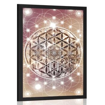 Plakat czarująca Mandala - 40x60 silver