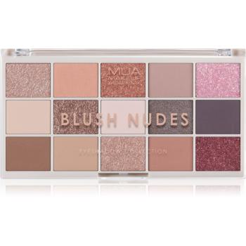 MUA Makeup Academy Professional 15 Shade Palette paleta cieni do powiek odcień Blush Nudes 12 g