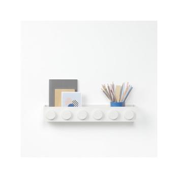 Dziecięca biała półka ścienna LEGO® Sleek