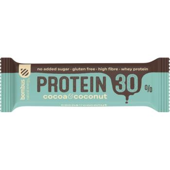 Bombus Protein 30 % batonik białkowy smak Cocoa & Coconut 50 g