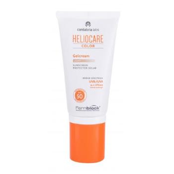 Heliocare Color Gelcream SPF50 50 ml preparat do opalania twarzy dla kobiet Uszkodzone pudełko Light