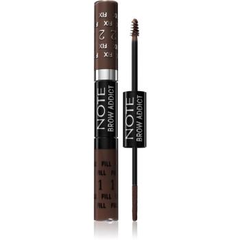 Note Cosmetique Brow Addict Tint and Shaping Gel żel do brwi 03 Dark Brown 2x5 ml