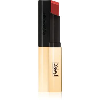 Yves Saint Laurent Rouge Pur Couture The Slim cienka matująca szminka z zamszowym wykończeniem odcień 9 Red Enigma 2,2 g