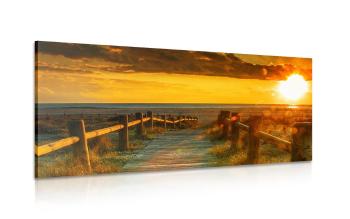Obraz fascynujący zachód słońca - 100x50