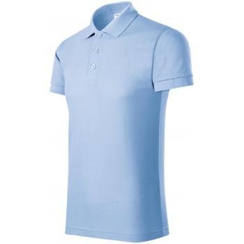 Wygodna męska koszulka polo, niebieskie niebo, XL
