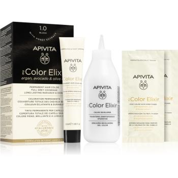 Apivita My Color Elixir farba do włosów bez amoniaku odcień 1.0 Black