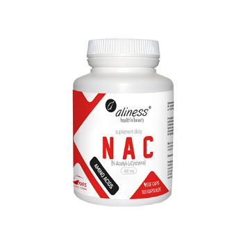 ALINESS N-Acetylo Cysteina (NAC) 490mg - 100vcapsZdrowie i uroda > Antyoksydanty