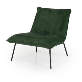 Zielony sztruksowy fotel Tenzo Joey