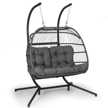 Blumfeldt Biarritz Double, fotel wiszący, dwuosobowy, poduszka na siedzisko, 240 kg