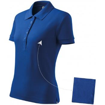 Damska prosta koszulka polo, królewski niebieski, M