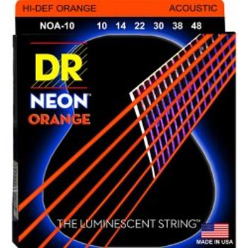Dr Noa 10-48 Neon Orange Struny Gitara Akustyczna