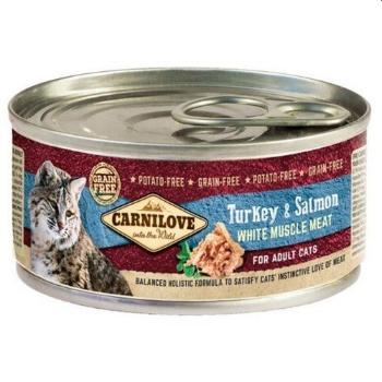 CARNILOVE Cat turkey &amp; salmon 12 x 100 g indyk i łosoś dla kotów