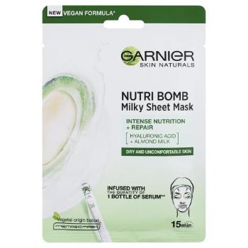 Garnier Skin Naturals Nutri Bomb Almond Milk + Hyaluronic Acid 1 szt maseczka do twarzy dla kobiet