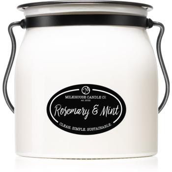 Milkhouse Candle Co. Creamery Rosemary & Mint świeczka zapachowa Butter Jar 454 g
