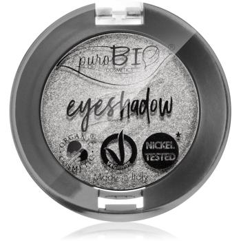 puroBIO Cosmetics Compact Eyeshadows cienie do powiek odcień 23 Silver 2,5 g