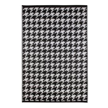 Czarno-biały dywan zewnętrzny Green Decore Houndstooth, 150x240 cm