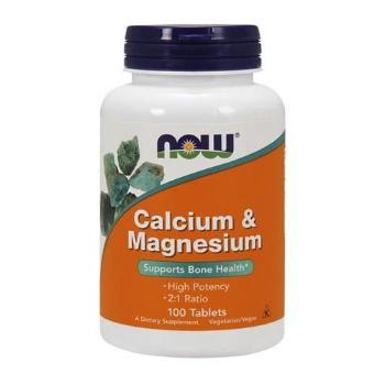 NOW Calcium and Magnesium - 100tabsWitaminy i minerały > Wapń