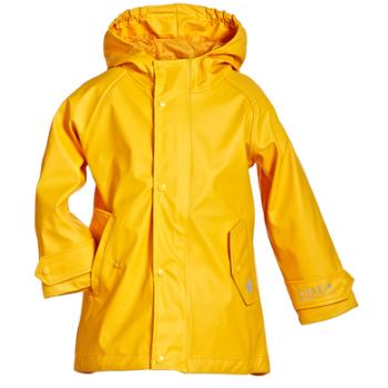 BMS HafenCity® SoftSkin® Płaszcz przeciwdeszczowy w kropki żółty