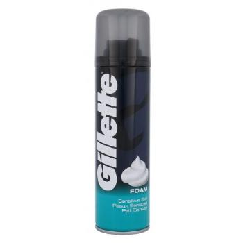 Gillette Shave Foam Sensitive 200 ml pianka do golenia dla mężczyzn uszkodzony flakon