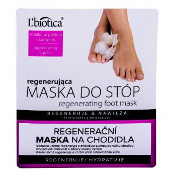 L'Biotica Foot Mask Regenerating 1 szt maseczka do nóg dla kobiet Uszkodzone opakowanie
